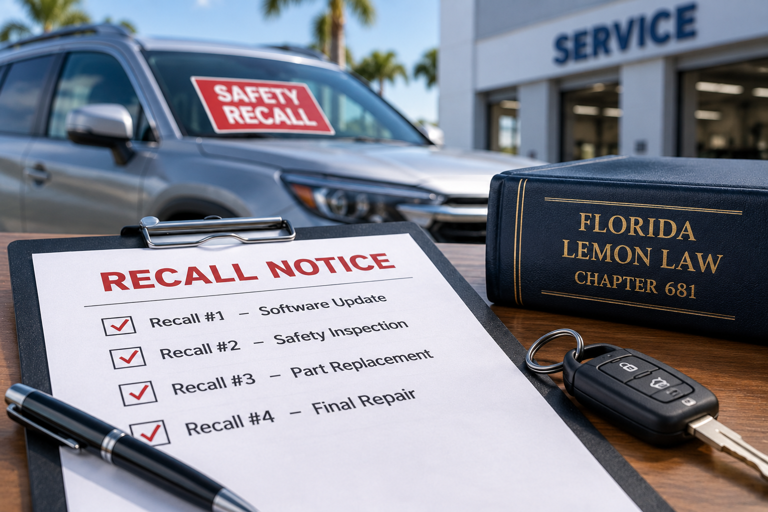 How Many Recalls Before Lemon Law Applies in Florida?