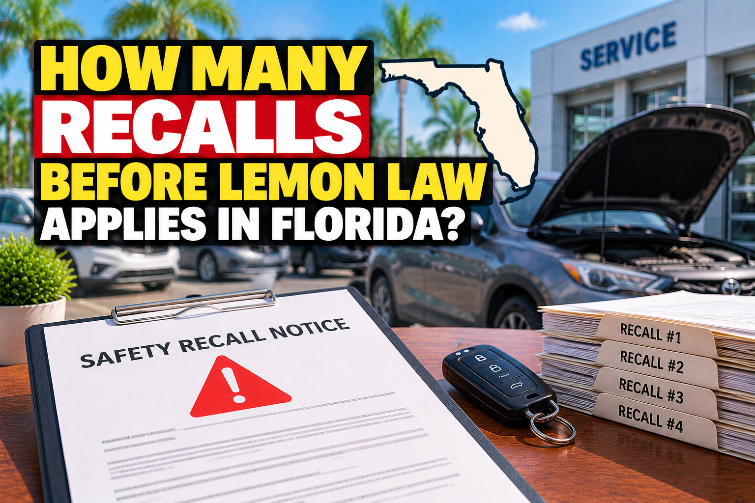 How Many Recalls Before Lemon Law Applies in Florida?