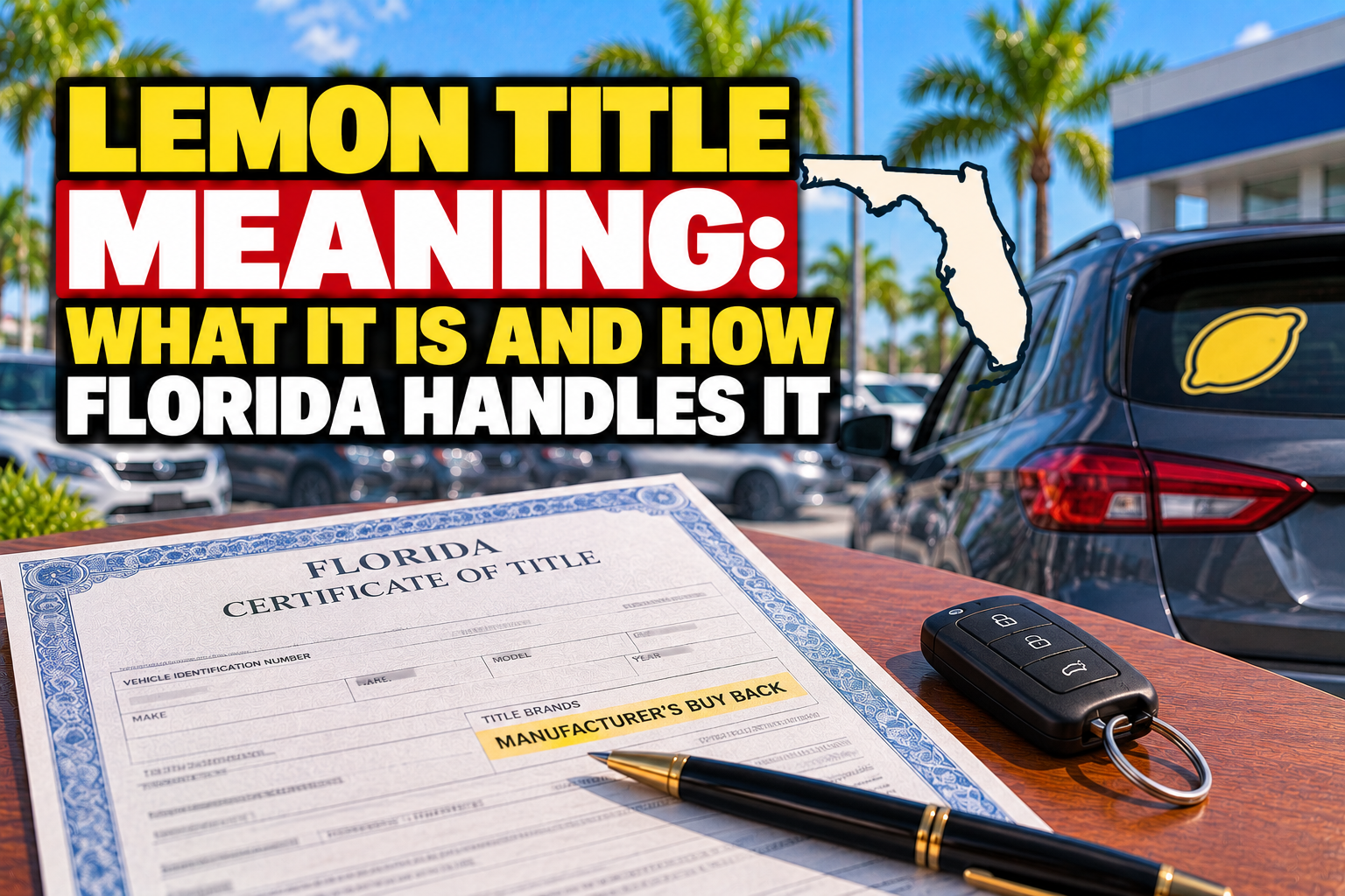 Lemon Title Meaning: What It Is and How Florida Handles It