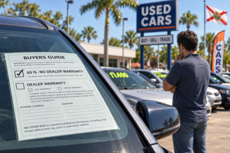 Does Lemon Law Apply to Used Cars with No Warranty in Florida?