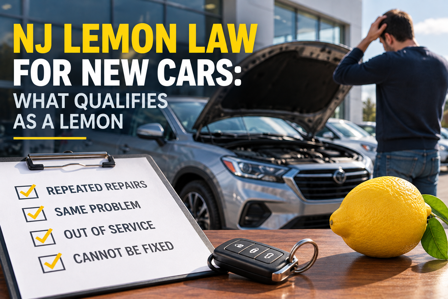 NJ Lemon Law for New Cars: What Qualifies as a Lemon