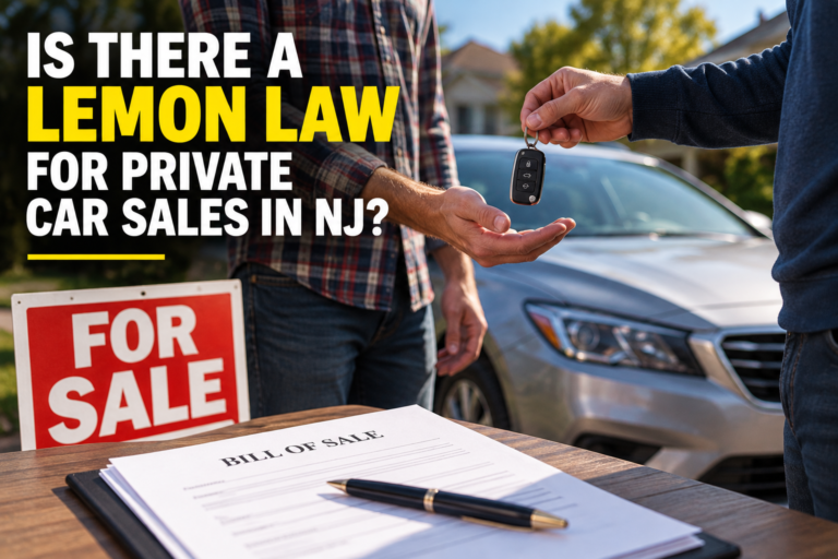 Is There a Lemon Law for Private Car Sales in NJ?