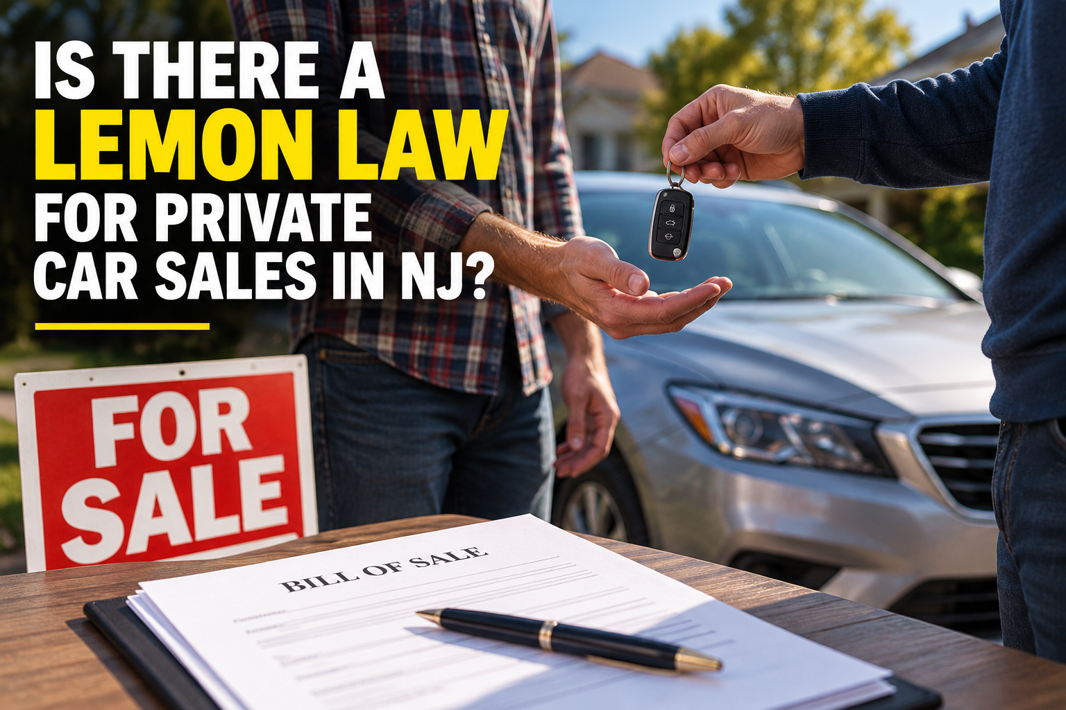 Is There a Lemon Law for Private Car Sales in NJ?