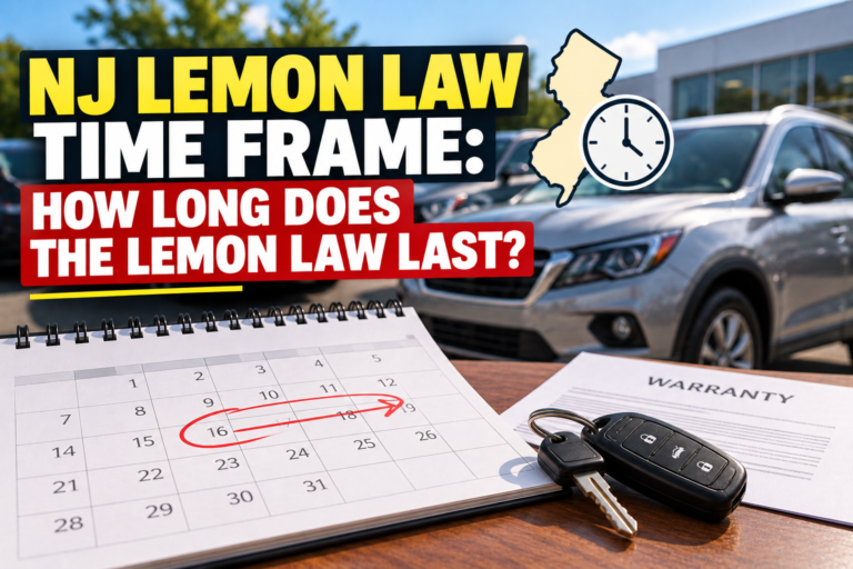 NJ Lemon Law Time Frame: How Long Does the Lemon Law Last?