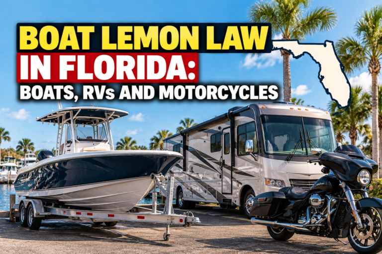 Boat Lemon Law in Florida: Boats, RVs and Motorcycles